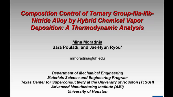 Composition Control of Ternary Group-IIIa-IIIb-Nitride Alloy by Hybrid ...
