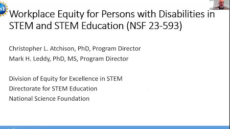 NSF INCLUDES and Workplace Equity for People with Disabilities in STEM ...
