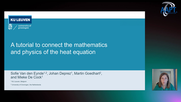 Tutorial to connect mathematics and physics of the heat equation ...