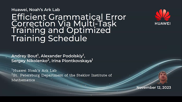 Efficient Grammatical Error Correction Via Multi-Task Training and ...