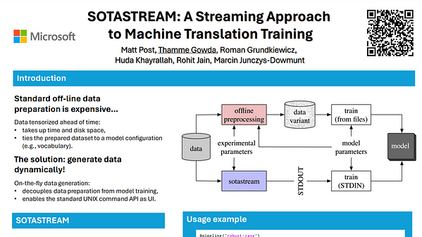 SOTASTREAM: A Streaming Approach to Machine Translation Training ...
