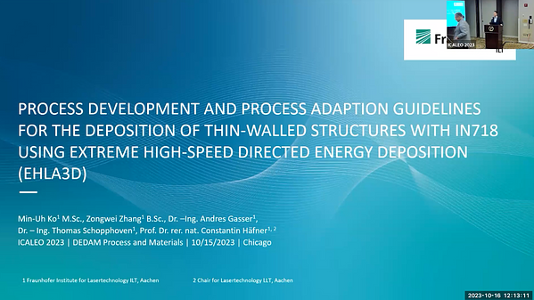 In718 Process Map Process Development and Process Parameter Guidelines for Thin Wall ...