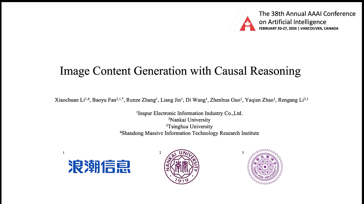 Underline | Image Content Generation with Causal Reasoning | VIDEO