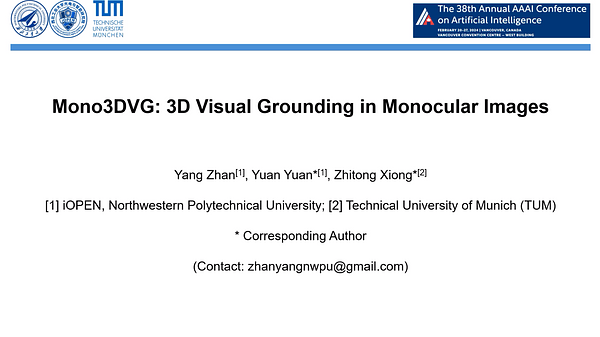 Mono3DVG: 3D Visual Grounding in Monocular Images | Underline