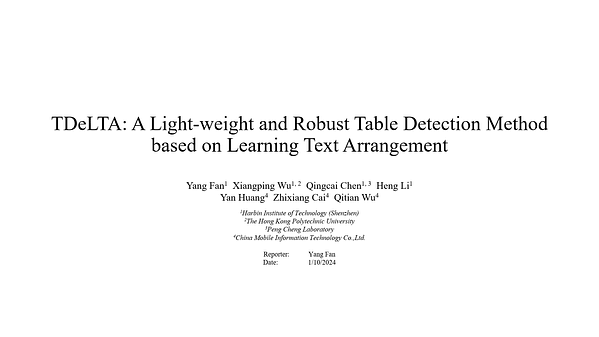 TDeLTA: A Light-Weight and Robust Table Detection Method Based on ...