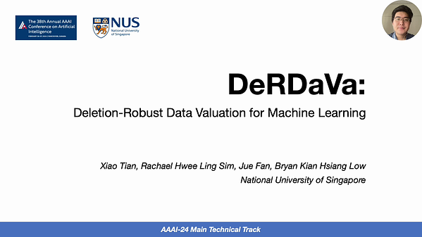 DeRDaVa: Deletion-Robust Data Valuation for Machine Learning | Underline