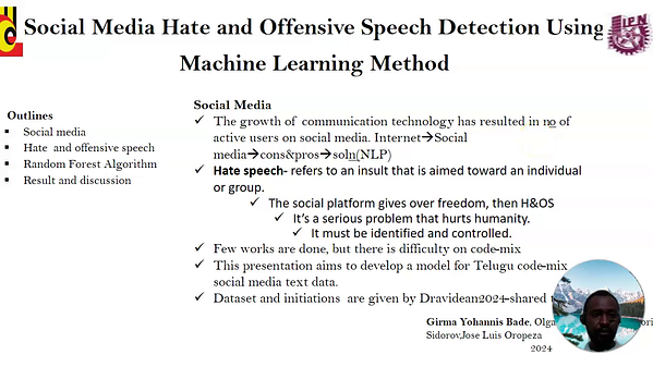 Social Media Hate and Offensive Speech Detection Using Machine Learning ...