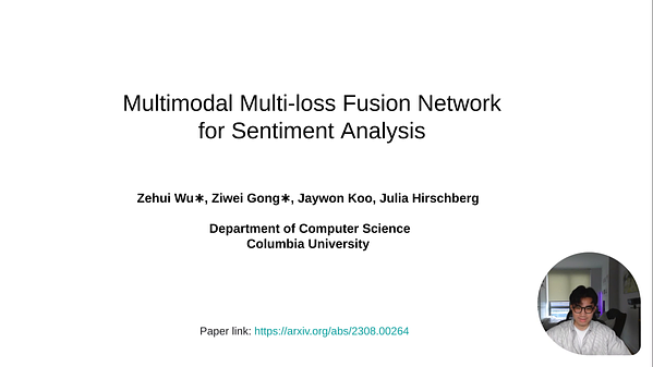 Multimodal Multi-loss Fusion Network for Sentiment Analysis | Underline