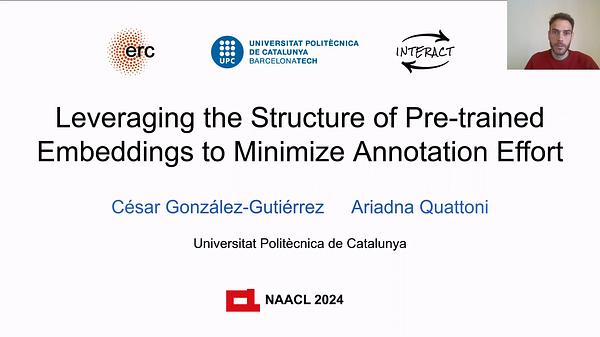 Underline Leveraging The Structure Of Pre Trained Embeddings To