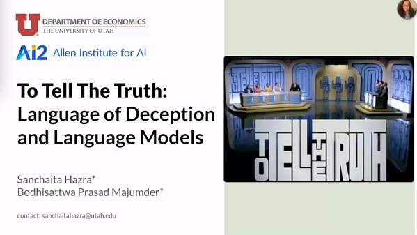 To Tell The Truth: Language of Deception and Language Models | Underline